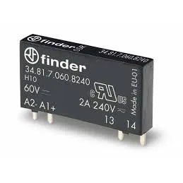 Relevador de estado solido ultra delgado 1NA 4 pines 2A Input 60VCD Output 240VC