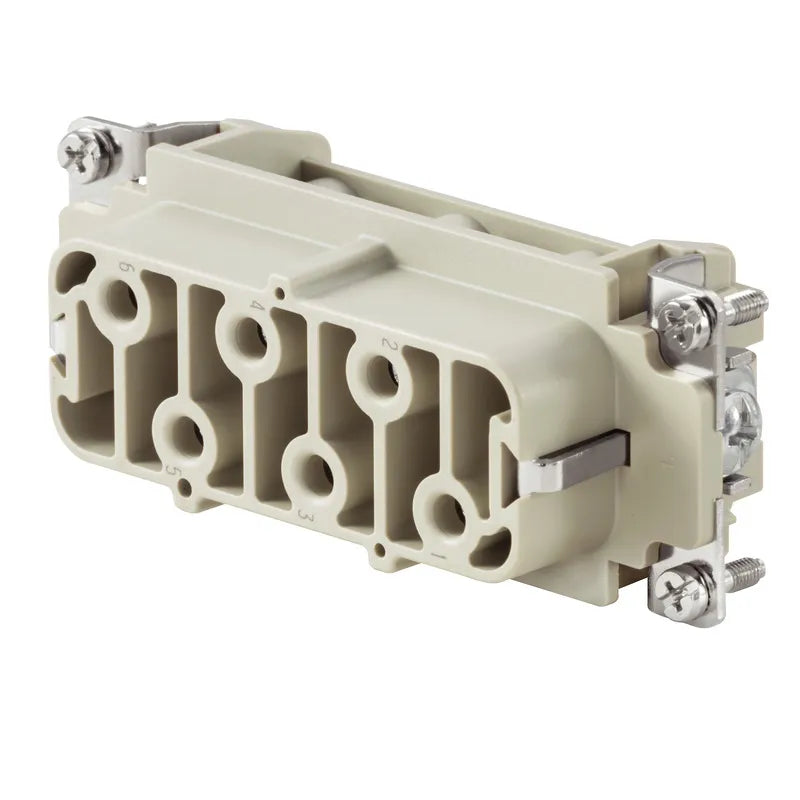 HDC HSB 6 FS Inserto hembra Conexión tornillo 6P+PE 35A 400V Grupo 6