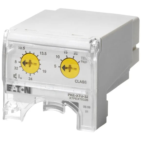 PKE-XTU-32 Unidad de disparo de guardamotor electrónico Rango 8-32A IP20.