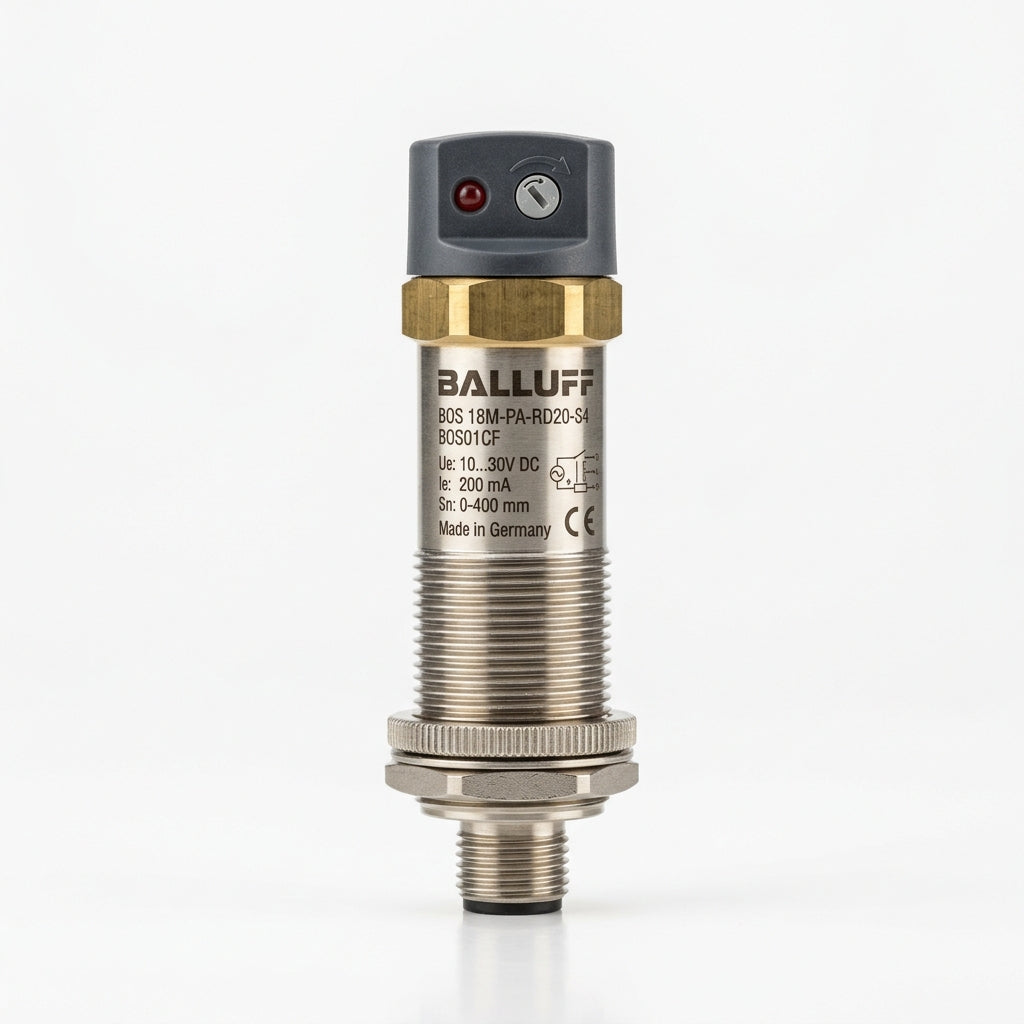 BALLUFF BOS01CF BOS 18M-PA-RD20-S4 Sensor fotoeléctrico