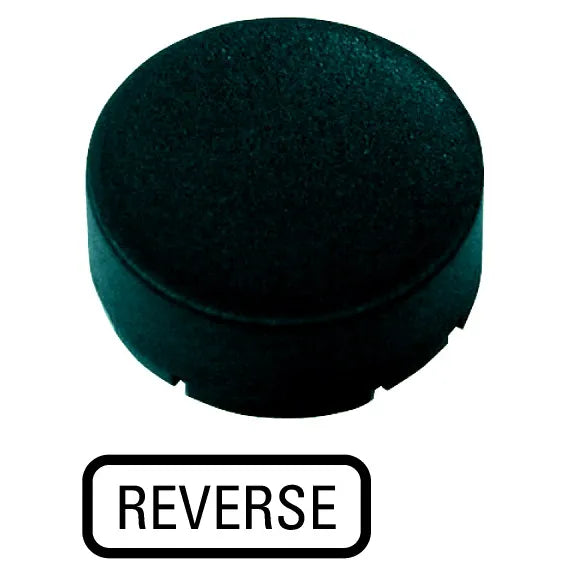 M22-XDH-S-GB16 RMQ-Titan Placa para Botón Diseño-Saliente color Negro -REVERSE-