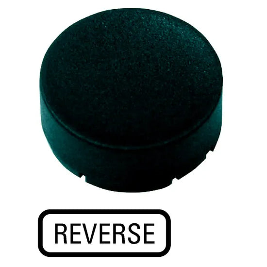 M22-XDH-S-GB16 RMQ-Titan Placa para Botón Diseño-Saliente color Negro -REVERSE-