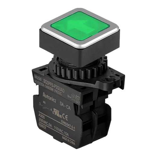 CUADR VERD ARR-ABAJ 30mm NA RAZ 110-220V