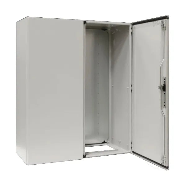 CM Armario compacto de chapa de acero 1200Hx1000Wx400Dmm 2 Puertas IP55 RAL7035