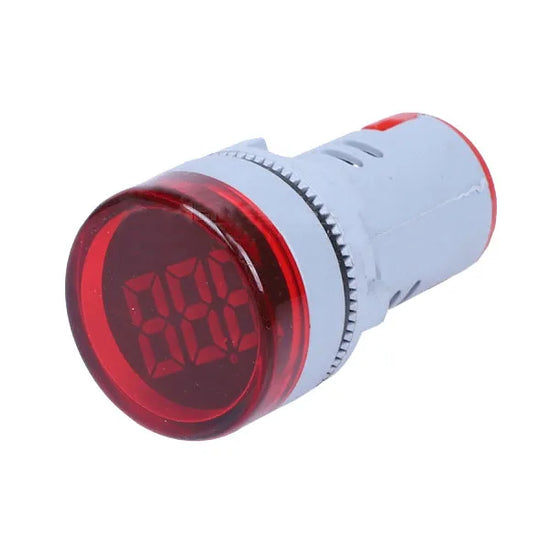 EBCHQ Indicador de voltaje tipo luz piloto 22mm Rango 50-500VCA Rojo