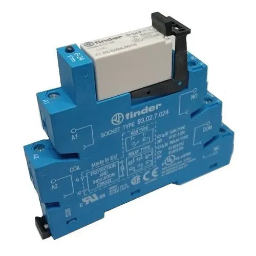 Interfaz modular con relevador EMR 14mm 24VCD 2CO 2NA2NC AgNi 8A 250V