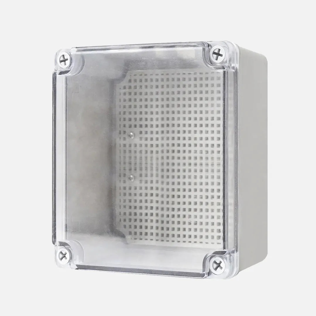 Caja de distribucion sobrep. p. trans. c/plat. 175HX125WX75Dmm Plastic PC IP67