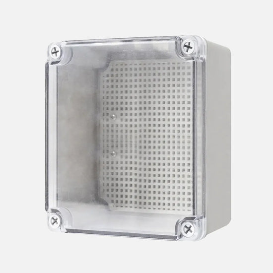 Caja de distribucion sobrep. p. trans. c/plat. 175HX125WX100Dmm Plastic PC IP67