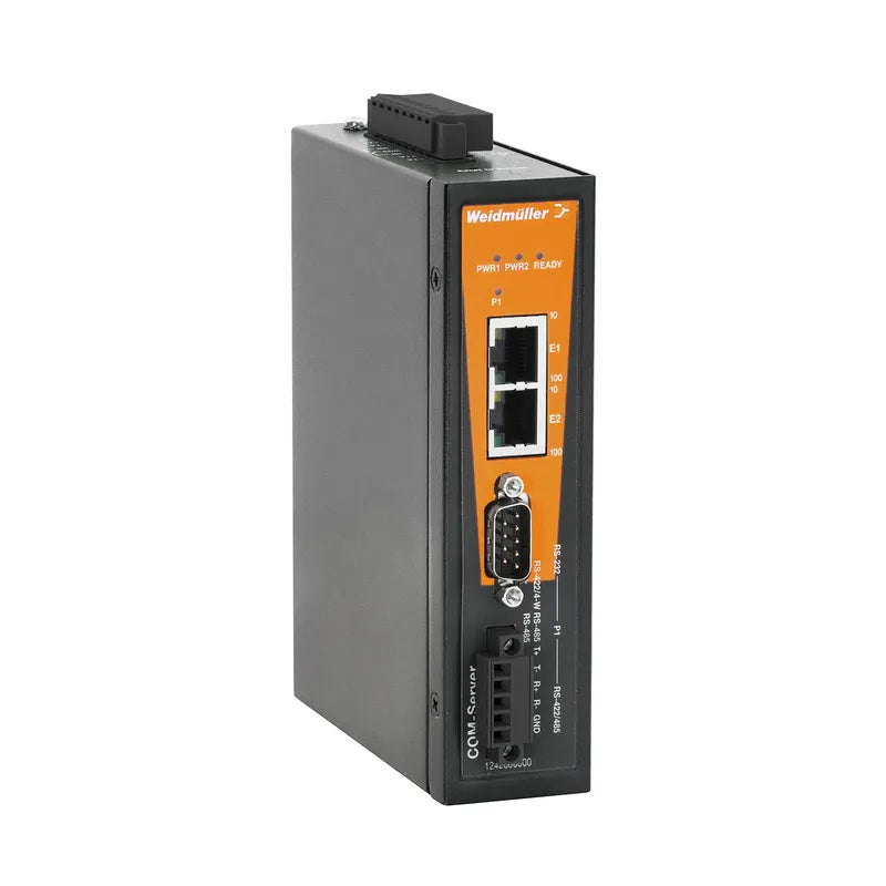 IE-CS-2TX-1RS232/485 Convertidor serial/Ethernet 2xRJ45/1xBlock borne 0~60°C