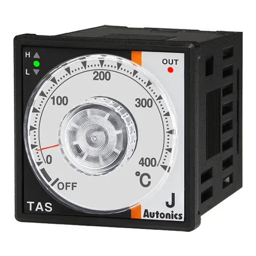 TAS-B4SJ4C Control Temp análogo octal 48WX48H 0-400°C tipo-J 100-240VCA SSR