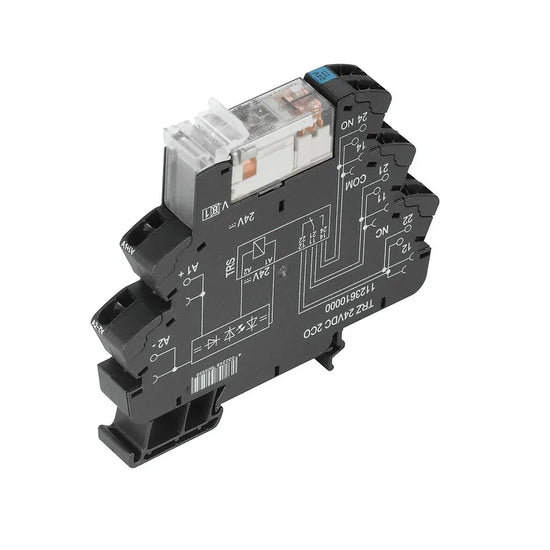 TRZ 24VDC 2CO Interfaz relé RSS + Base 12.8mm 24VCD 2CO 2NA2NC 6A 250V