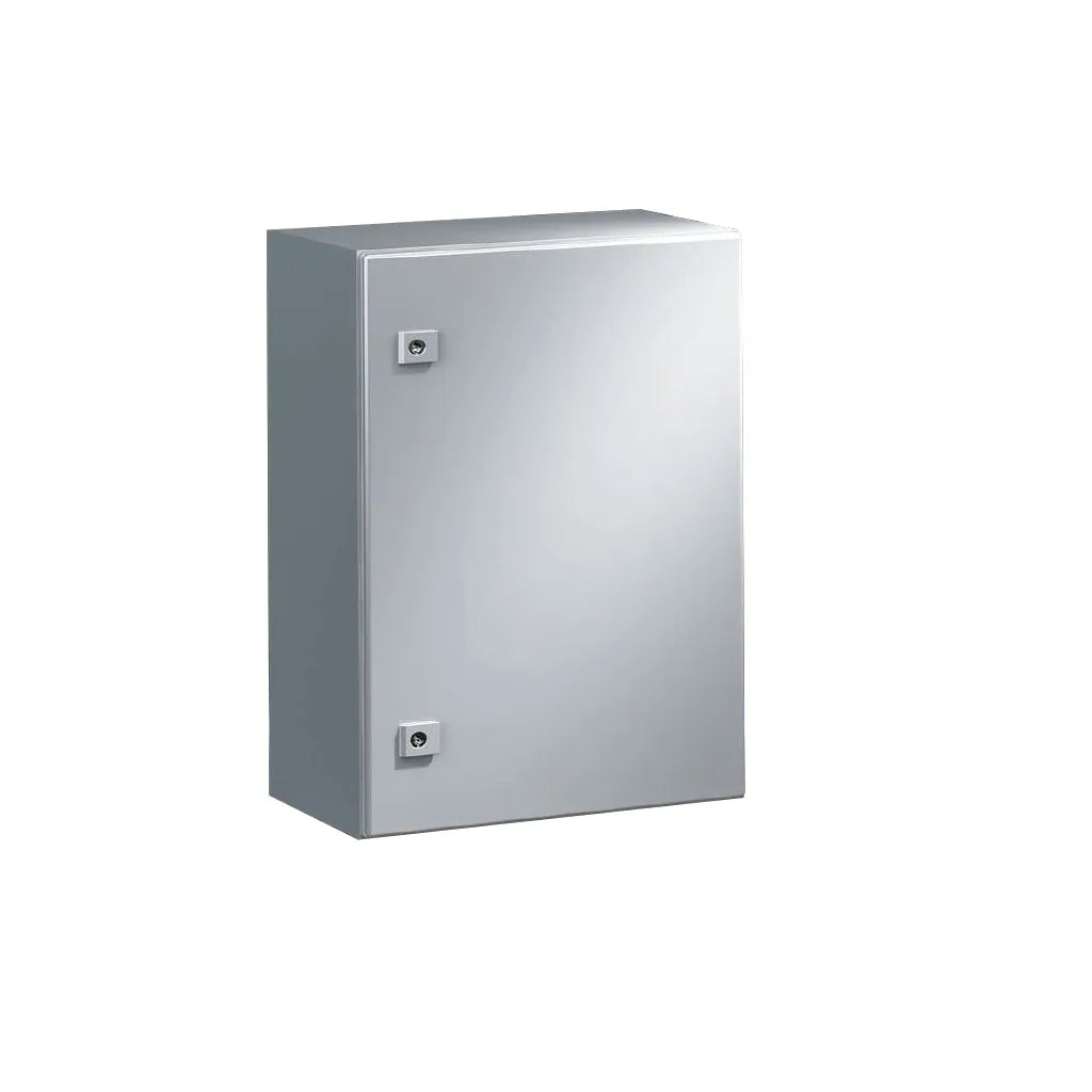 AE Gabinete mural de chapa de acero 1P 600Hx380Wx350Dmm RAL7035 IP66 NEMA 4