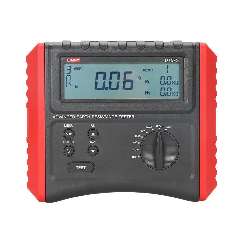 Probador avanzado de resistencia a tierra 4-40k?, 50V