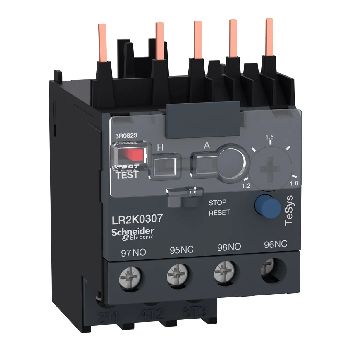 TeSys K Relevador de sobrecarga diferenciales Clase 10A  1.2-1.8A 1NA+1NC IP2X