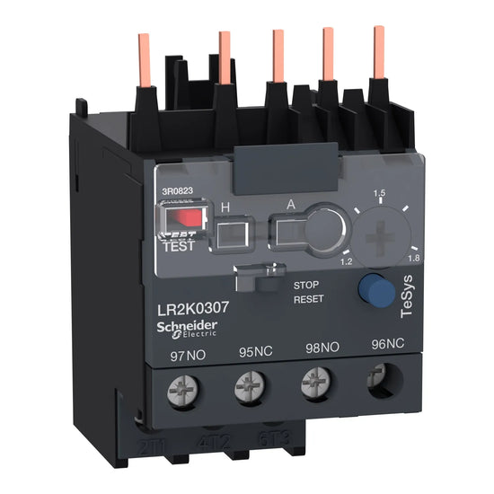 TeSys K Relevador de sobrecarga diferenciales Clase 10A  1.2-1.8A 1NA+1NC IP2X