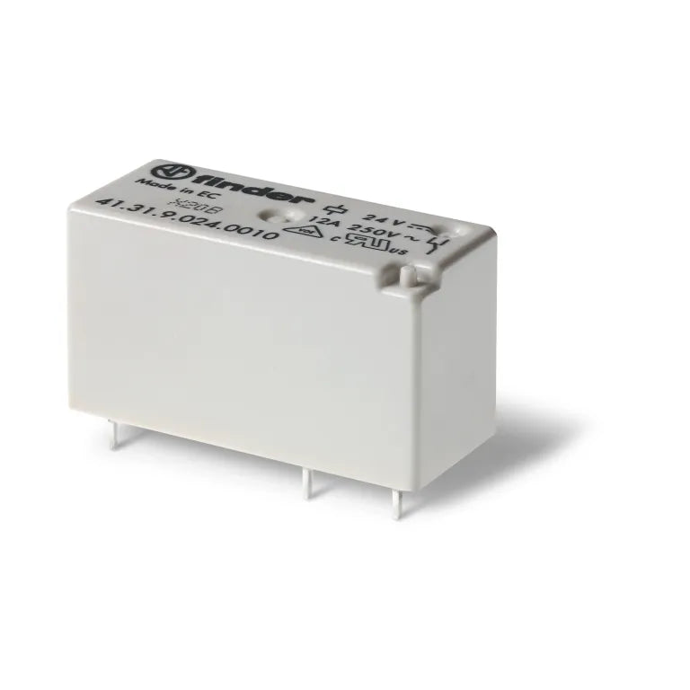 Relevador para circuito impreso 5 pines 110VCD 1CO 1NA1NC AgNi 12A 250V