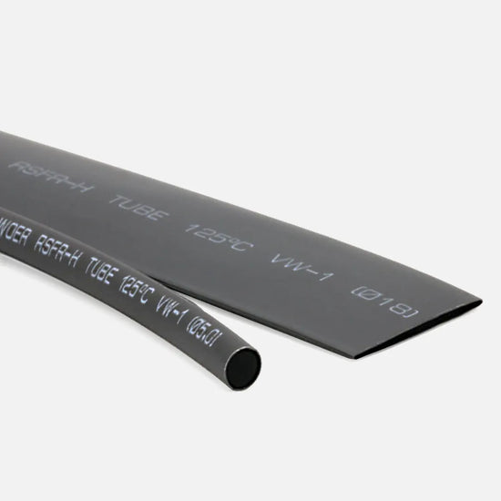 Tubo termocontráctil negro Contracción 2:1 4.5mm (3/16″) 16-12AWG 200mts