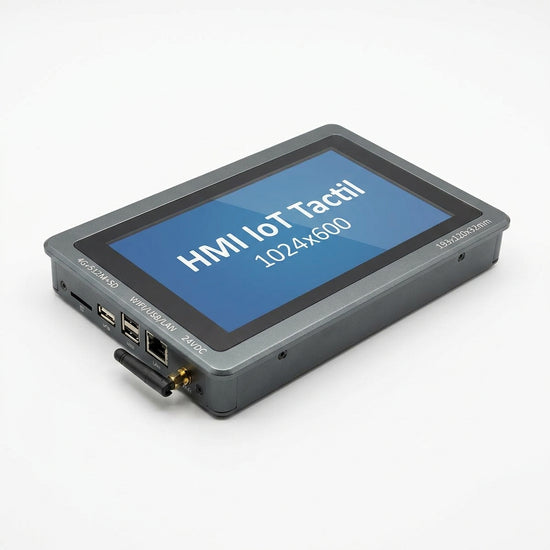 HMI IoT Tactil 7″ 1024X600 Color 4G+512M+SD 193X120X32mm WIFI/USB/LAN 24VDC