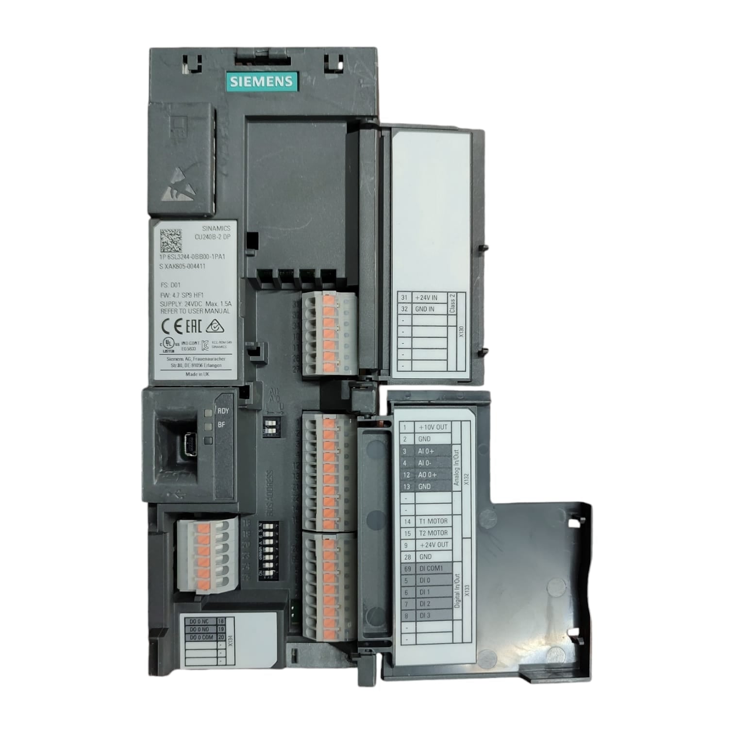 Siemens 6SL3244-0BB00-1PA1 unidad de control sinamics