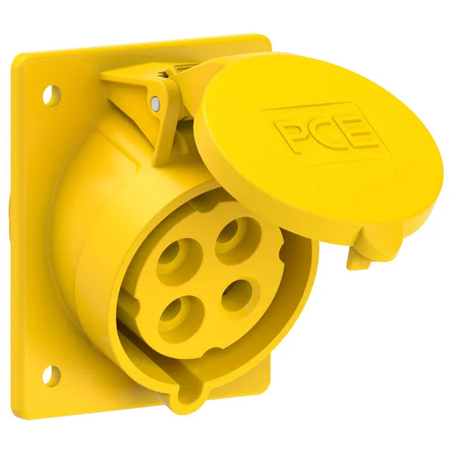 1305 Base empotrar 3P+T 4H 32A 110V IP44 Amarillo