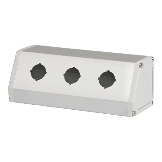 SA-TB3 Botonera metálica con perfil triangular 3 orificio para botonería 22/25mm