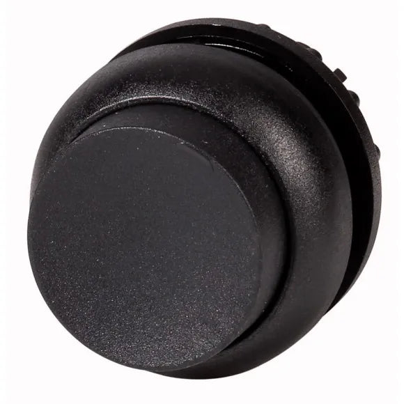 M22S-DRH-S RMQ-Titan Botón pulsador Saliente Bisel negro 22mm Mantenido Negro