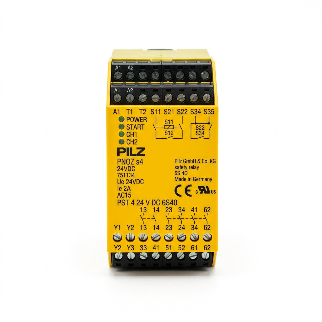 PILZ PST 4 24 V DC 6S40 RELE DE SEGURIDAD