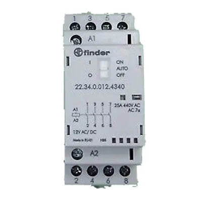 Contactor modular 12VCA/CD 4NA AgSn02 25A 250/440VCA IP20