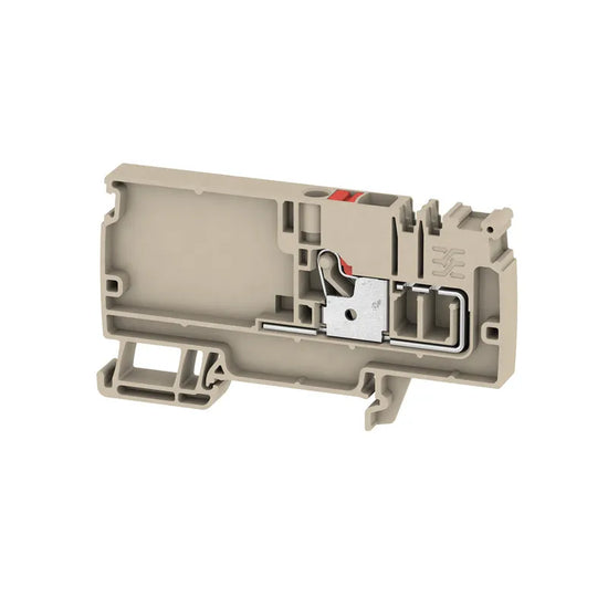 AAP11 6 LO RD Clema de alimentacion marca roja 6mm² 22-8AWG 41A 500VCA Beige