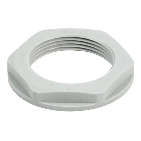 177240 SKMU NPT 3/8-K68 Contratuerca de plástico para glandula 3/8″ Color gris