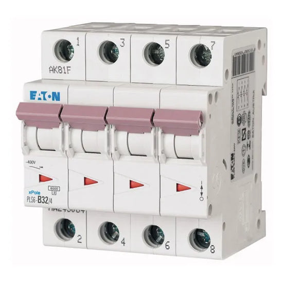 PLS6-C32/4-MW Xpole Interruptor termomagnético (ITM) 4P 32A 6kA Curva C