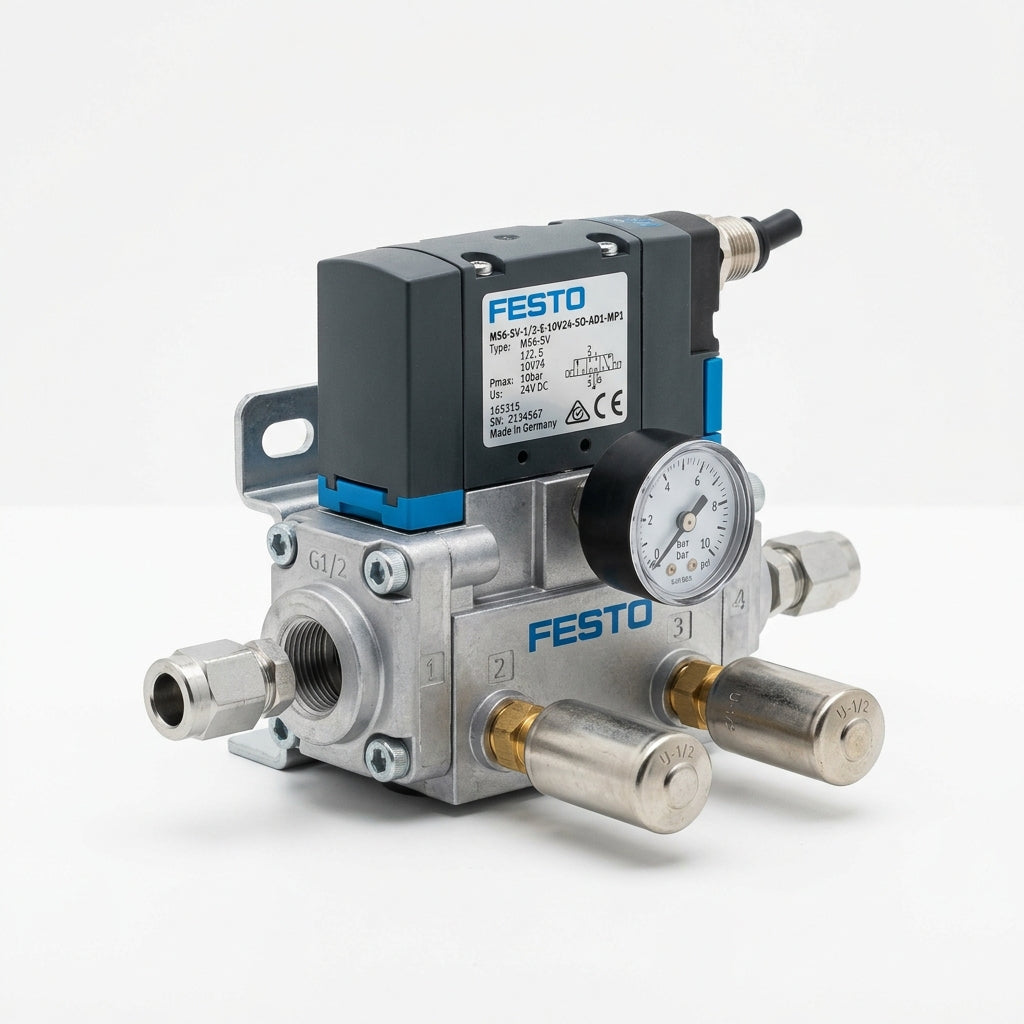 FESTO MS6-SV-1/2-E-10V24-SO-AD1-MP1