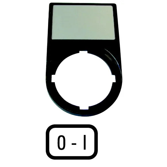 M22-ST-X89 RMQ-Titan Portaetiqueta Negro con etiqueta 0 – I