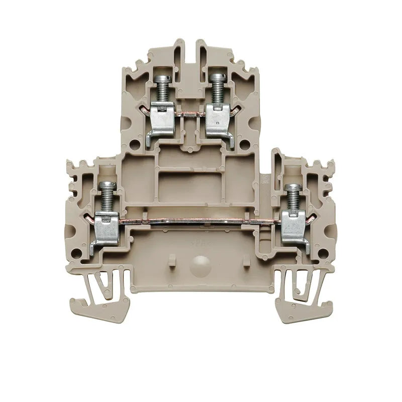 WDK 4N Clema compacta 2-Pisos 4mm² 26-10AWG 32A 800VCA Beige