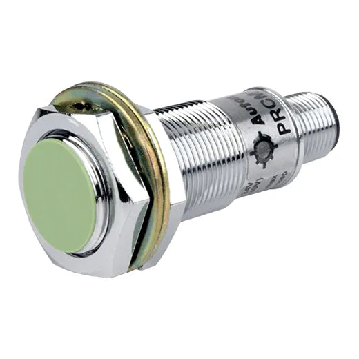 PRCM18-5DN Sensor inductivo M18 SN 5mm Rasante 24VCD NPN NA T/conector IP67