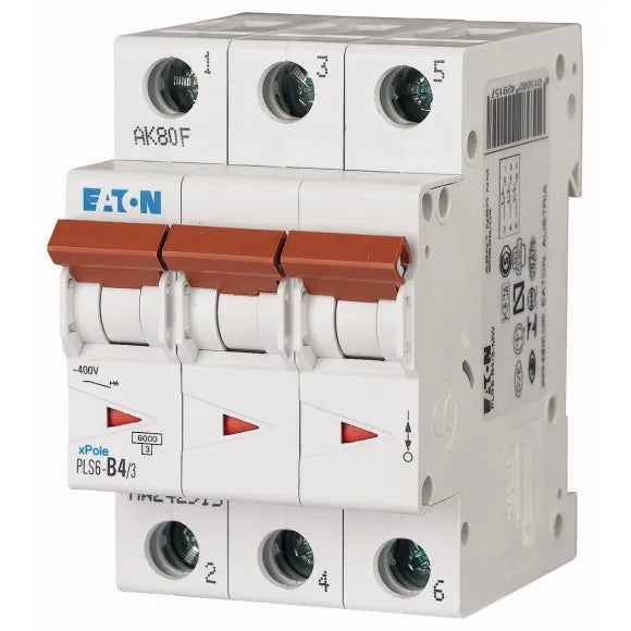 PLS6-B4/3-MW Xpole Interruptor termomagnético (ITM) 3P 4A 6kA Curva B