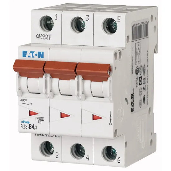 PLS6-B4/3-MW Xpole Interruptor termomagnético (ITM) 3P 4A 6kA Curva B