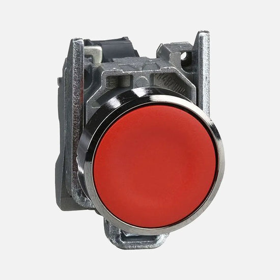 BOTON PULSADOR ROJO CON NC SC1-TES