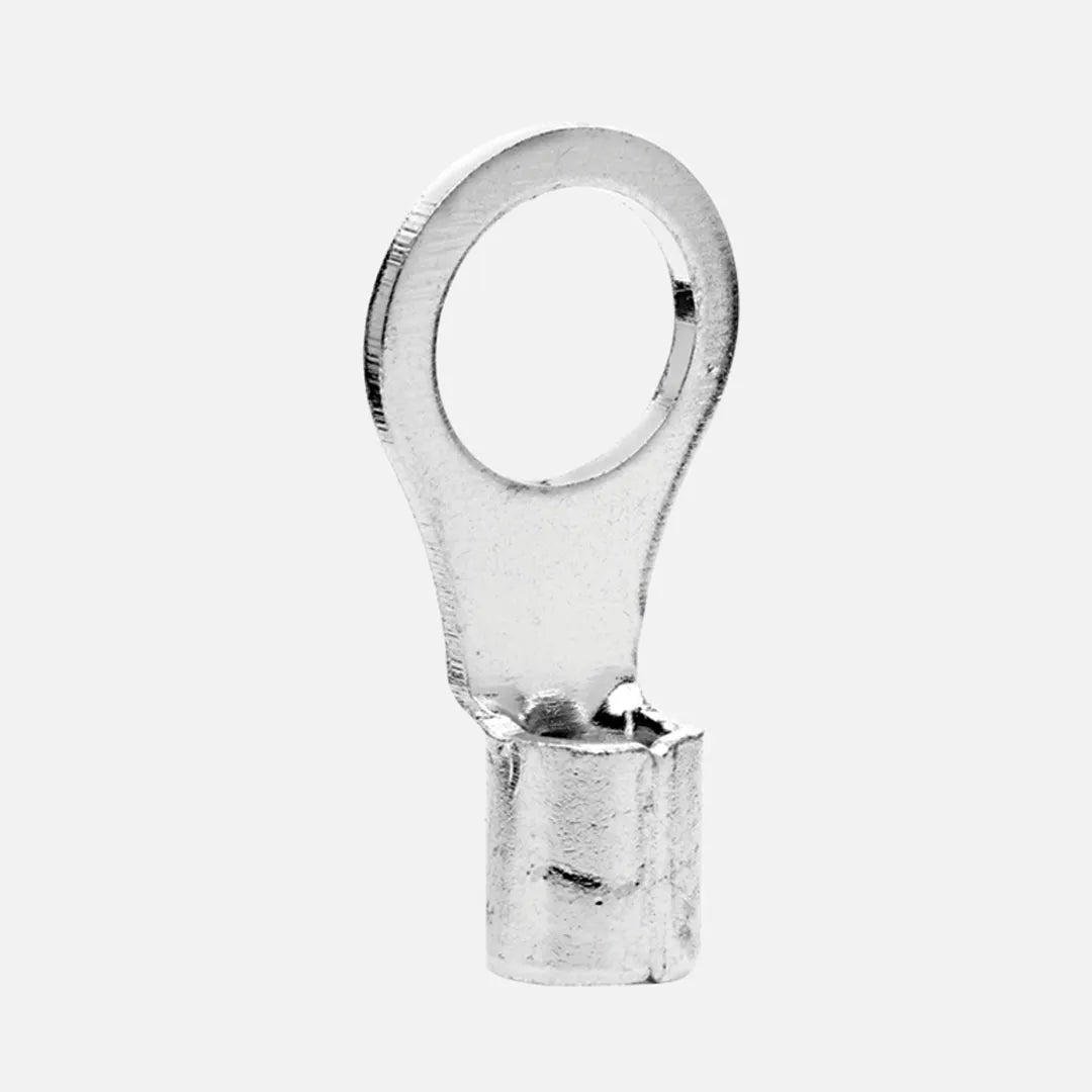 Terminal desnuda tipo ojillo 1/4″  16mm² 6AWG