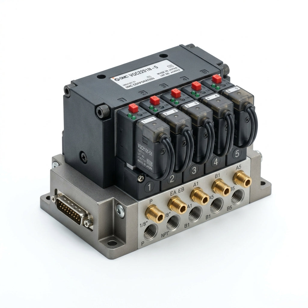 Smc Vqc2201n-5 válvula solenoide neumática