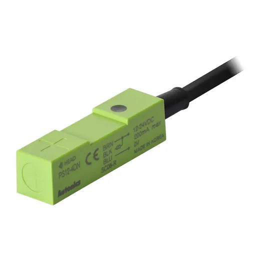 PS12-4DN Sensor inductivo rectangular 12mm SN 4mm 3H 24VCD NPN NA D/frontal