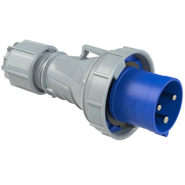 2651 Clavija aerea 2P+T 6H 63A 230V IP67 Azul