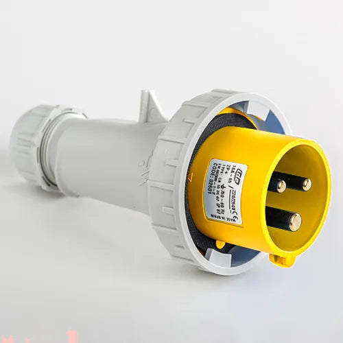 Clavija aérea 16A 2P+T 120VCA 4h Amarillo IP67