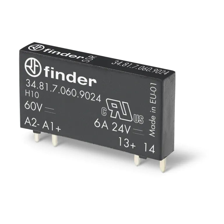 Relé estado sólido PCB entrada 12VDC salida 6A 24VDC protección RT III