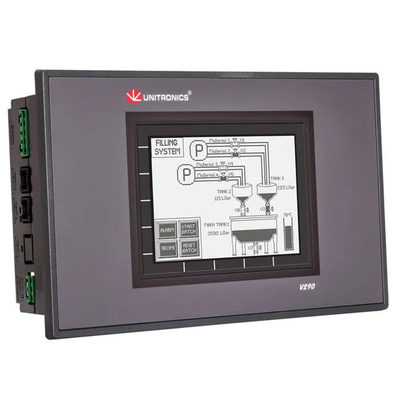 PLC+HMI 5.7” LCD FSTN 320x240px + teclado virtual No incluye I/O 12/24VCD