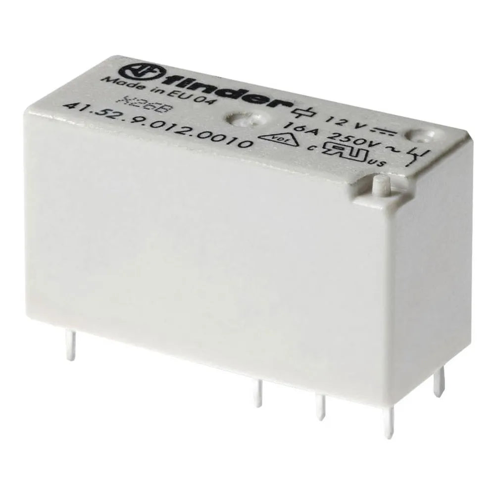 Relevador para circuito impreso 8 pines 12VCD 2CO 2NA2NC AgNi 8A 250V