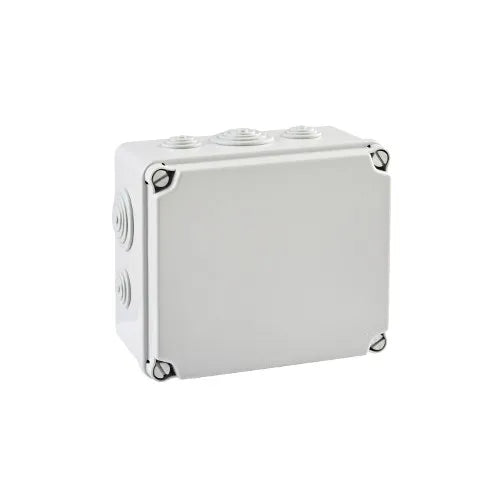 18900 Caja estanca con conos pasacables Tapa Opaca 165Hx189Wx100Dmm IP67