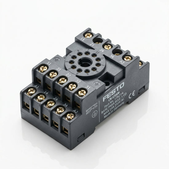 FESTO BASE PARA RELE CR-U 3 CONTATOS DE SALIDA 11 PINES CR-U3SM TORNILLO
