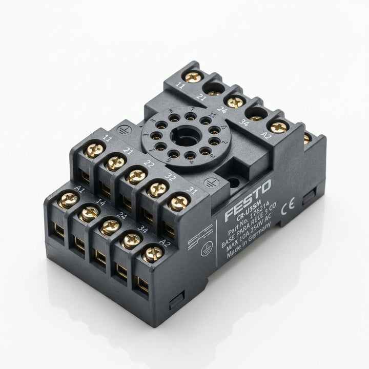 FESTO BASE PARA RELE CR-U 3 CONTATOS DE SALIDA 11 PINES CR-U3SM TORNILLO