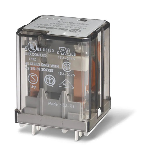 Relevador de potencia para PCB 8 pines 230VAC 3CO 3NA3NC AgCdO 16A 250V